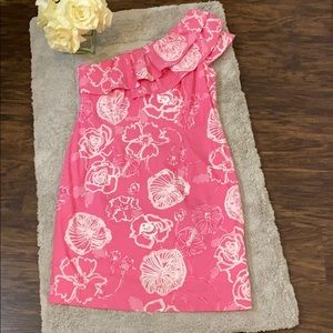 Lilly Pulitzer Jordan One Shoulder Floral Dress
